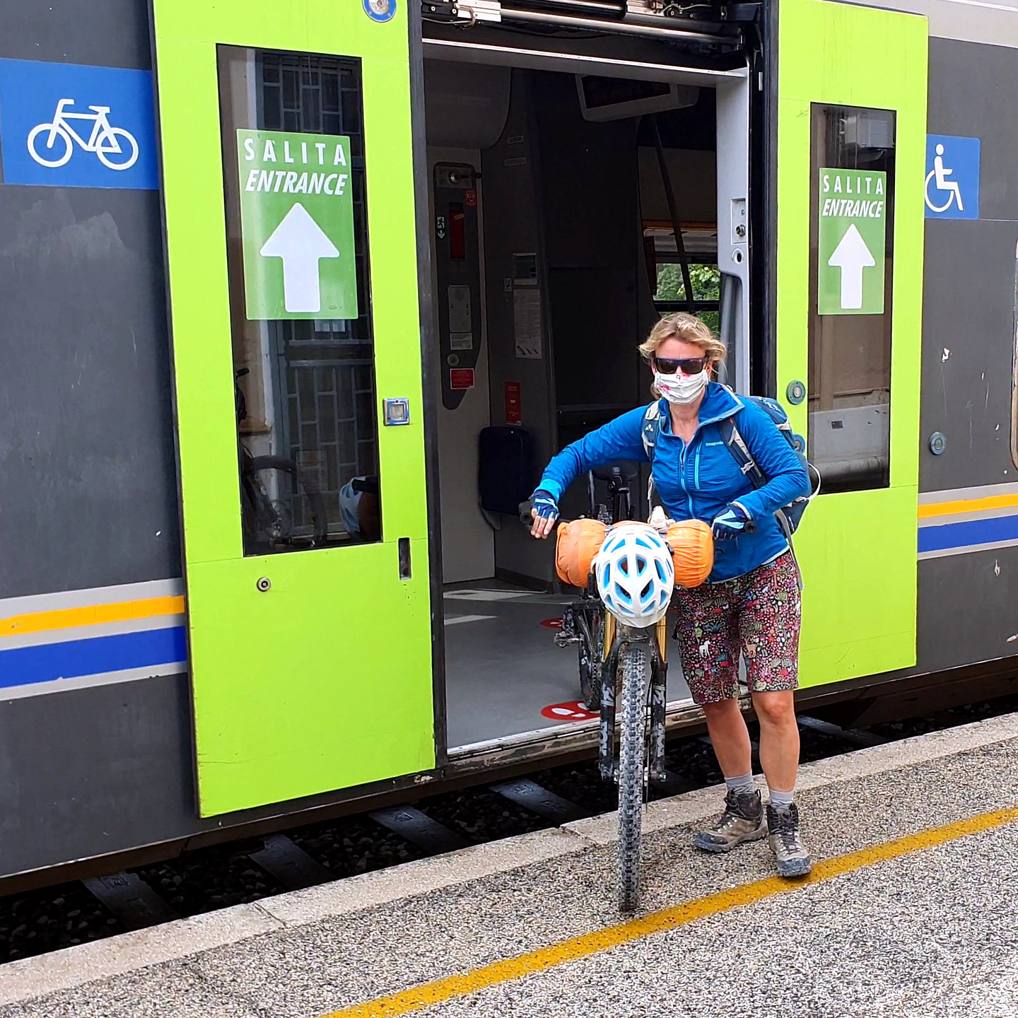 fahrrad im zug von rom münchen